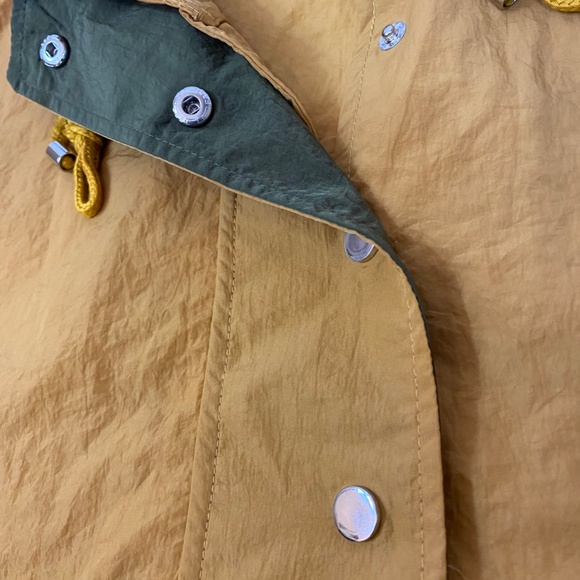 Amber/ Mustard Color Blocked Windbreaker - Picture 3 of 3